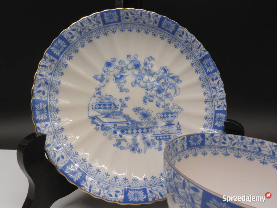 Filiżanka ze Spodkiem Seltmann Weiden China Blau Raszków