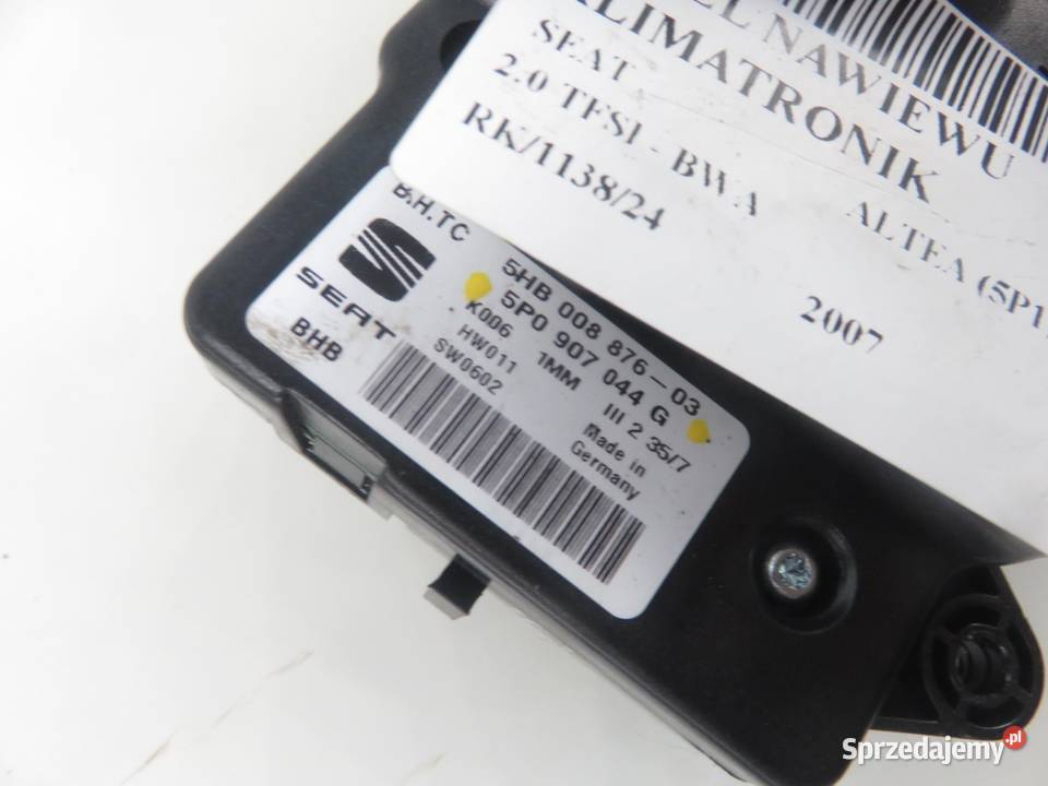 KLIMATRONIK SEAT ALTEA 5P0907044G