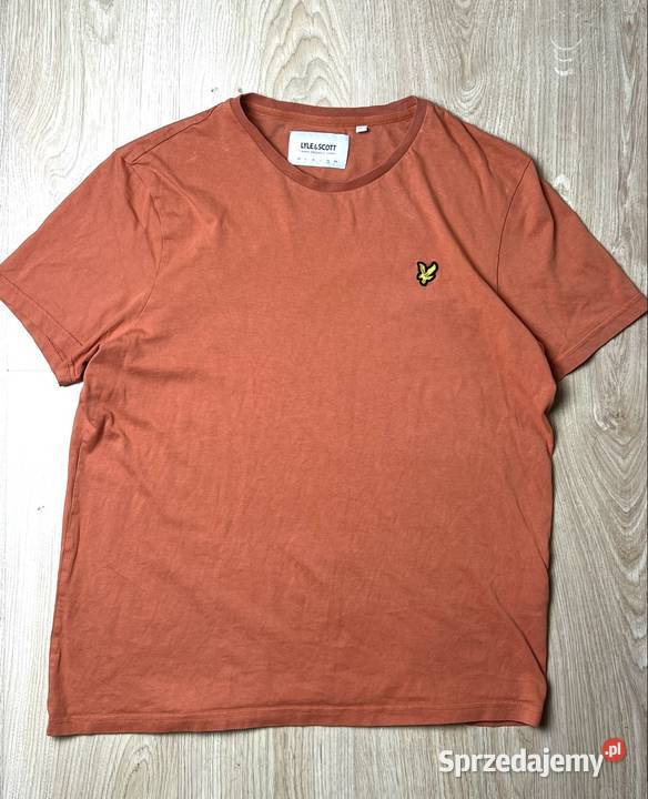 Koszulka Lyle Scott tshirt XL Casual Streetwear pomarańczowy Wrocław