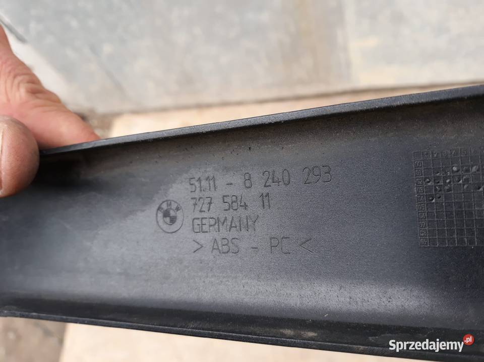BMW 7 E65 LISTWA LEWA ZDERZAKA PRZÓD 51118240293 Międzychód