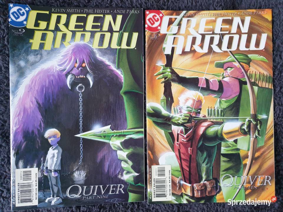 Green Arrow Quiver zestaw 10 komiksów DC USA pomorskie Gdynia