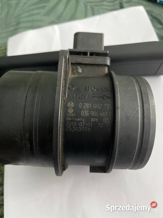 Przepływomierz Bosch Audi Vw 03G906461C Przepływomierze