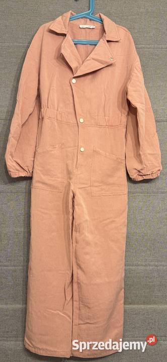 Dziewczęcy długi kombinezon pudrowy róż ZARA Żyrardów