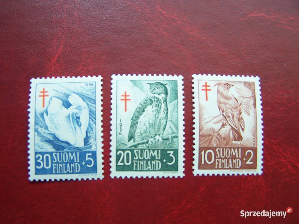 Finlandia 1956 MNH Mi46163 Fauna Ptaki Gruźlica Filatelistyka Tychy