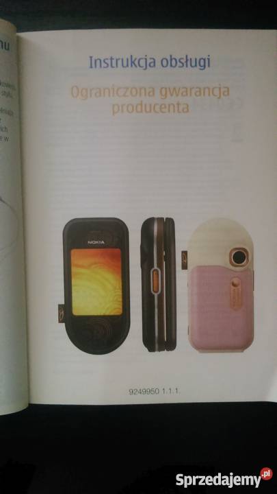 Instrukcja obslugi do Nokia 7373 mazowieckie Warszawa