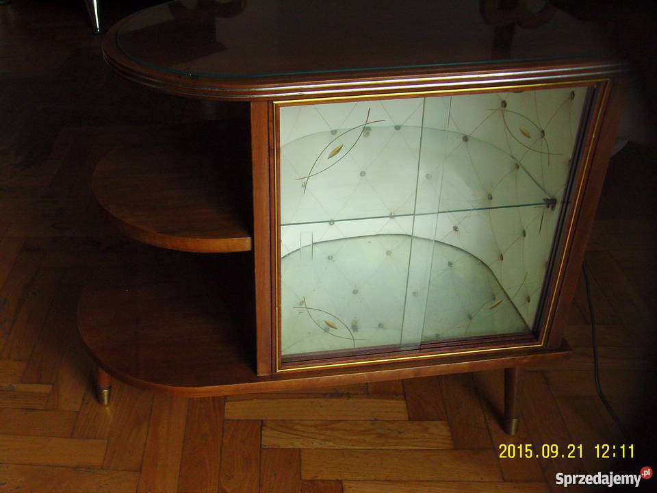 Szafkabarek podświetlany tapicerowany 100 PRL mazowieckie Warszawa