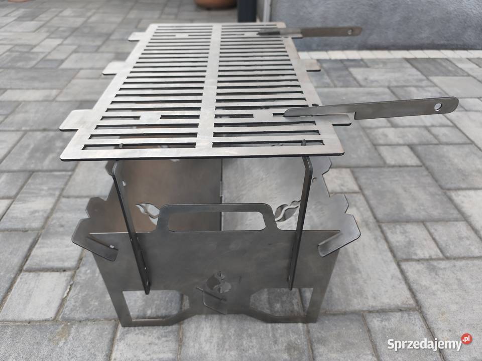 Grill nierdzewny składany turystyczny w plener Niegosławice