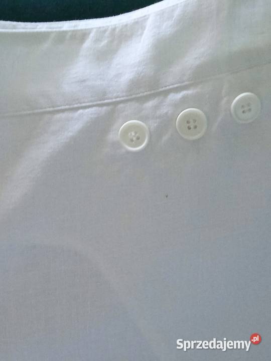 BIAŁE LNIANE SPODENKI DAMSKIE 42r sprzedam