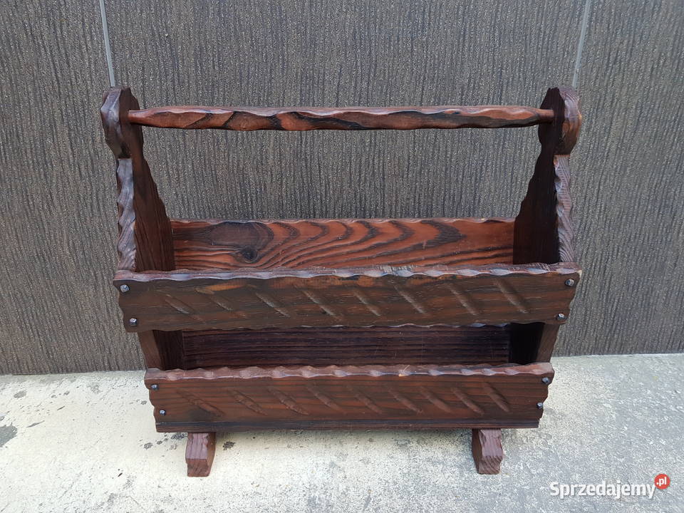 Donica drewniana dekoracja do ogrodu na balkon Warszawa