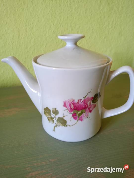 Porcelana Włocławek Komplet deserowy dzbanek do Łódź