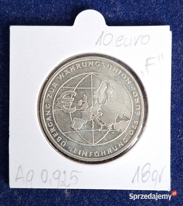 Srebrna moneta kolekcjonerska 10 euro Niemcy Kolekcje Gliwice