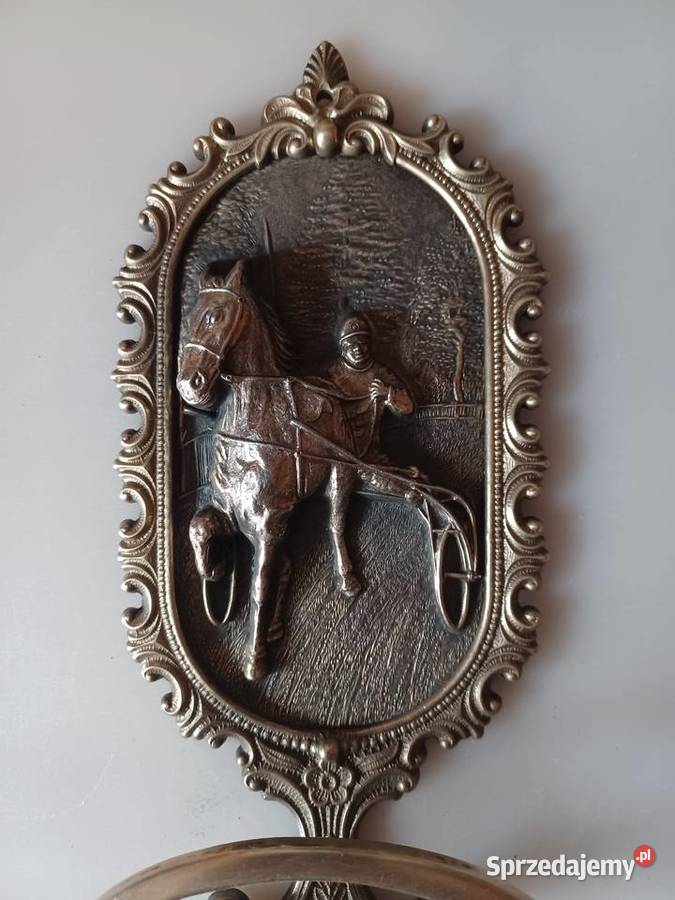 Piękny duży wieszak mosiężny Poznań sprzedam