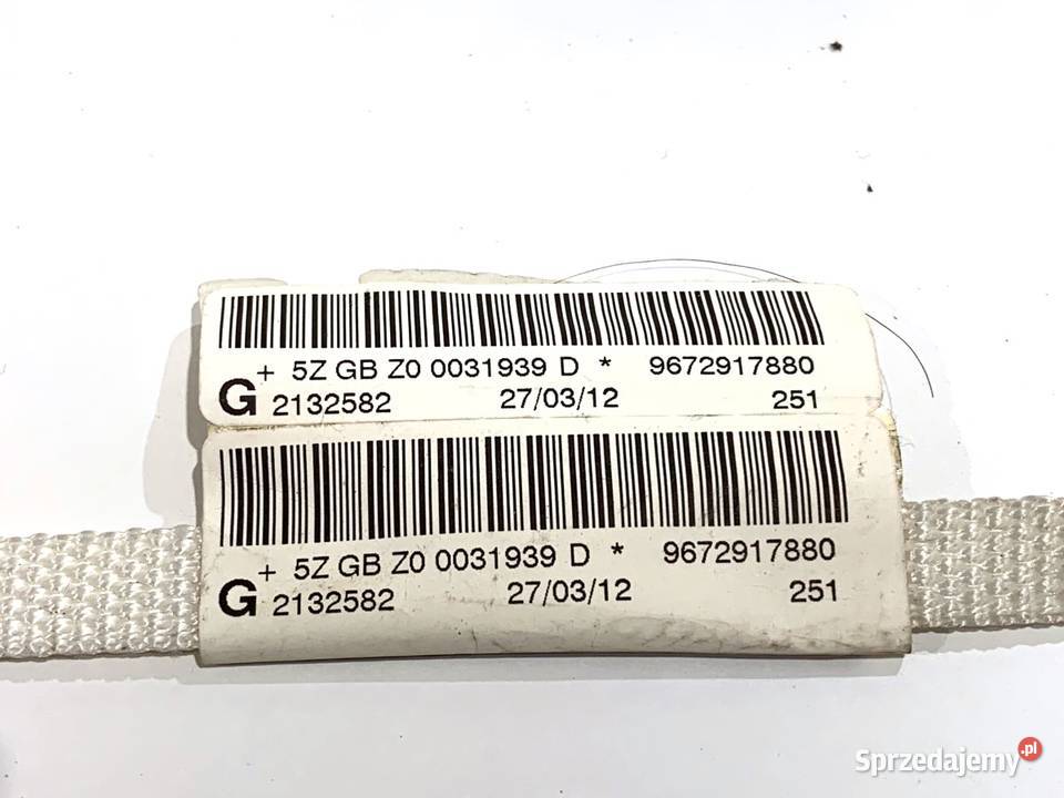 KURTYNA POWIETRZNA LEWY PEUGEOT 208 I 9672917880