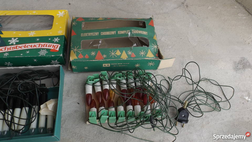 Stare lampki choinkowe z Prlu Sprawne inny kolor Grodziczno sprzedam