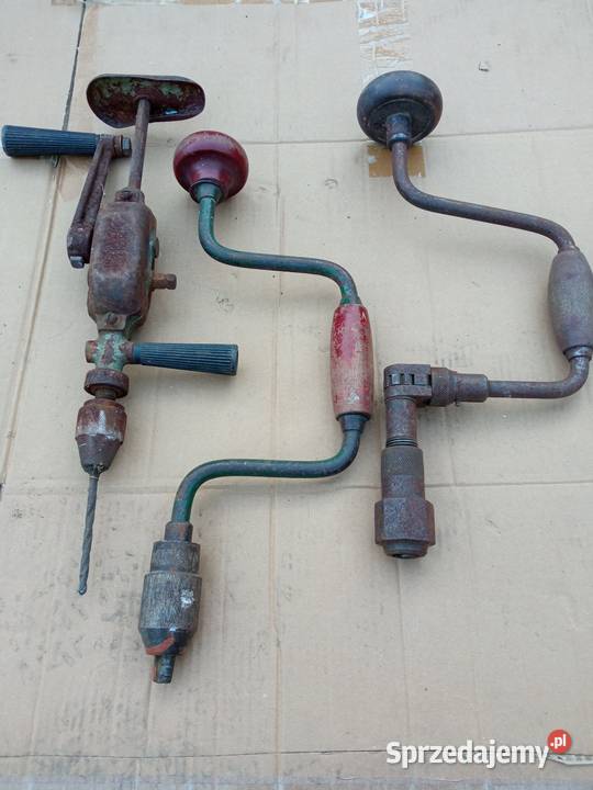 Kolekcjionerskie stare wiertarki ręczne 3 Pozostałe Sosnowiec