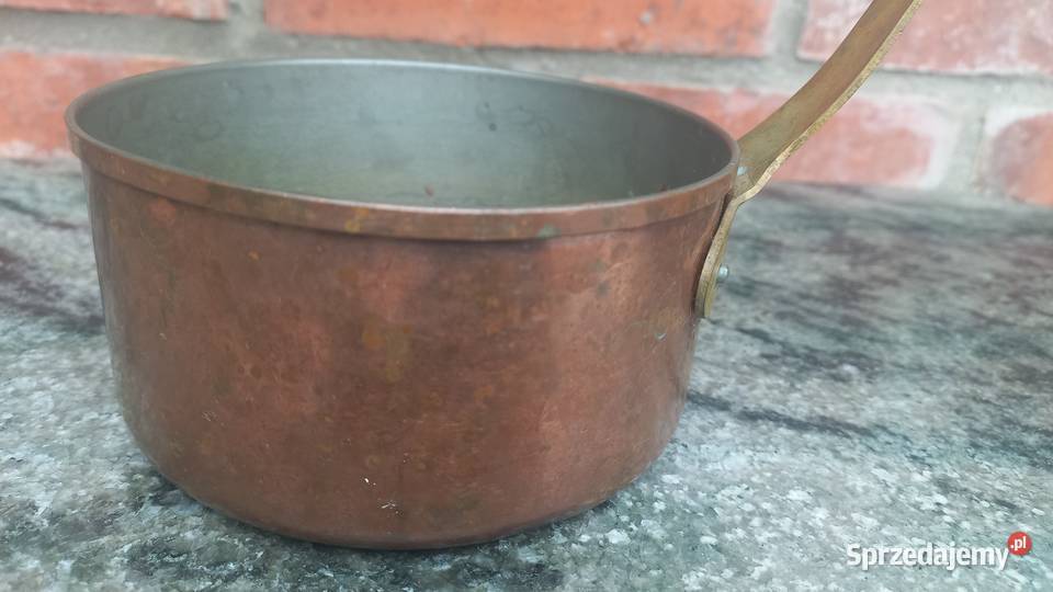 Garnek miedziany Rondelek Chochla Dekoracja 696
