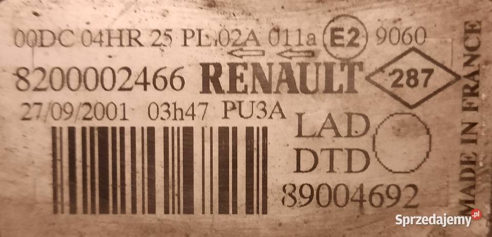 Reflektory Xenon do Renault Laguna II Komplet Gdańsk