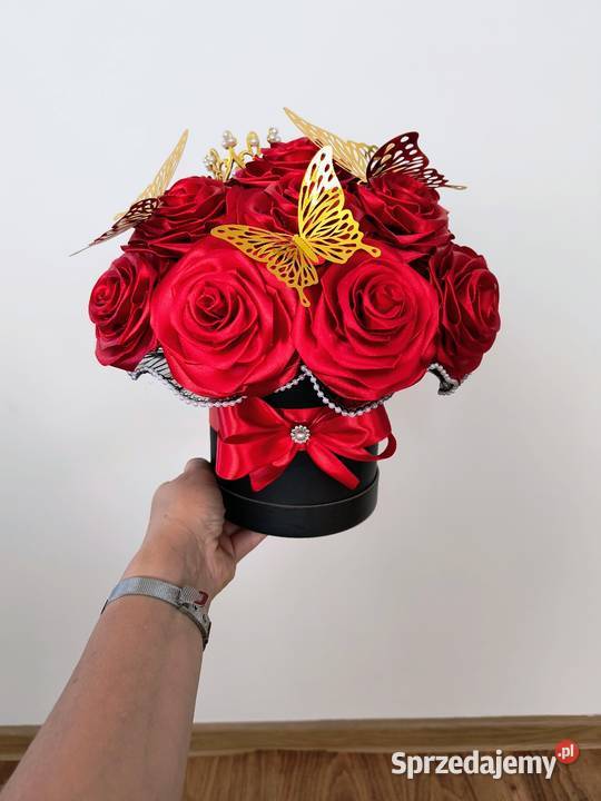 Flowerbox z różami Milonki