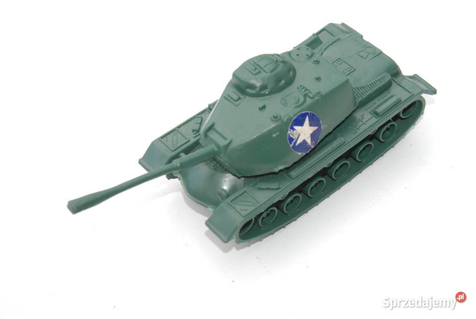 Stary czołg plastikowy militaria makieta PRL Cieszyn