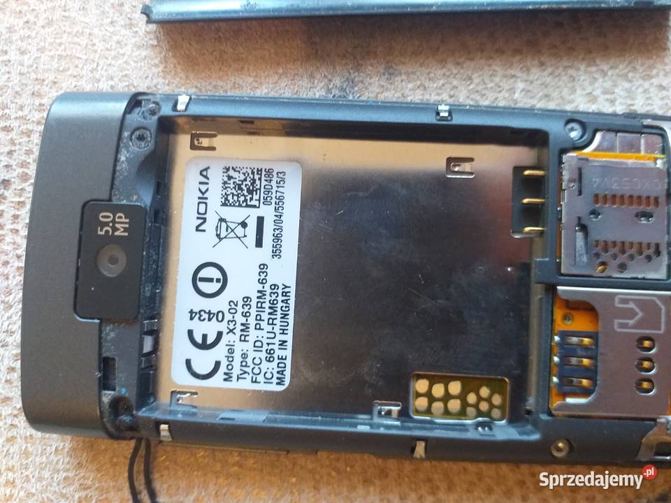 NOKIA X302 x3 02 rm639 rm 639 telefon komórkowy