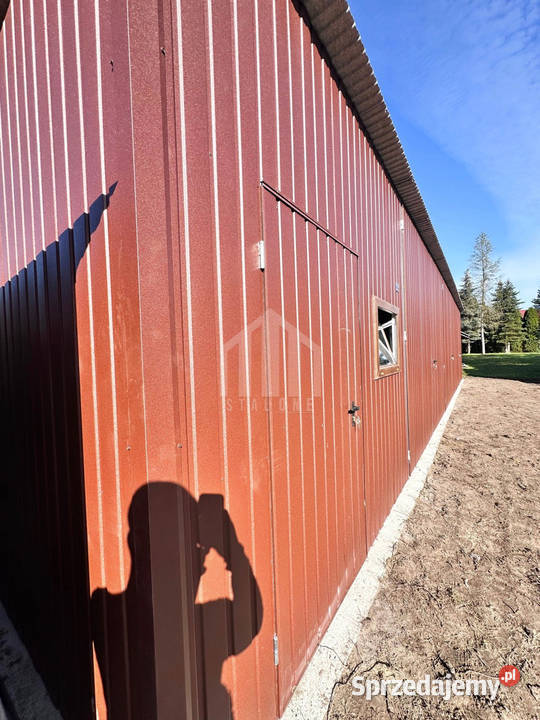 Hala Garaż blaszany 12x5m brama dwuskrzydłowa Wągrowiec