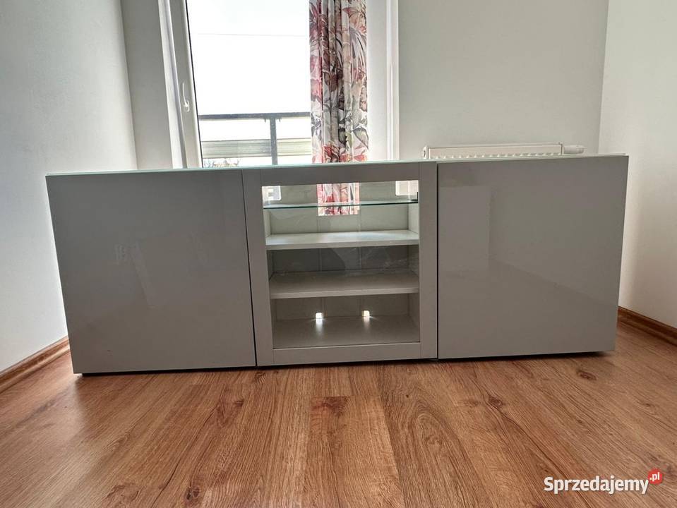 Meblościanka zestaw IKEA BESTA szafka RTV Łąck