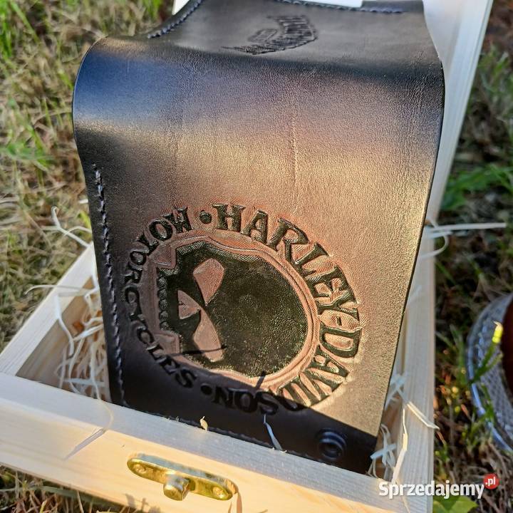 Skórzane rękodzieło portfel Harley biker świętokrzyskie Oksa
