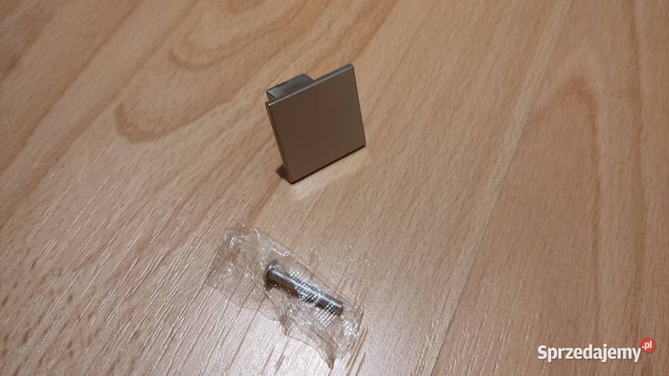 Gałka uchwyt meblowy kwadratowy aluminiowy Łapczyca