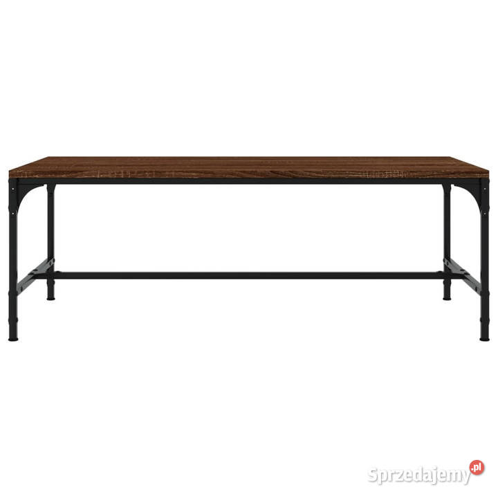 Stolik kawowy brązowy dąb 100x50x35 materiał Warszawa