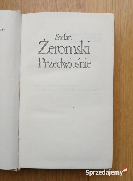Przedwiośnie Stefan Żeromski Warszawa