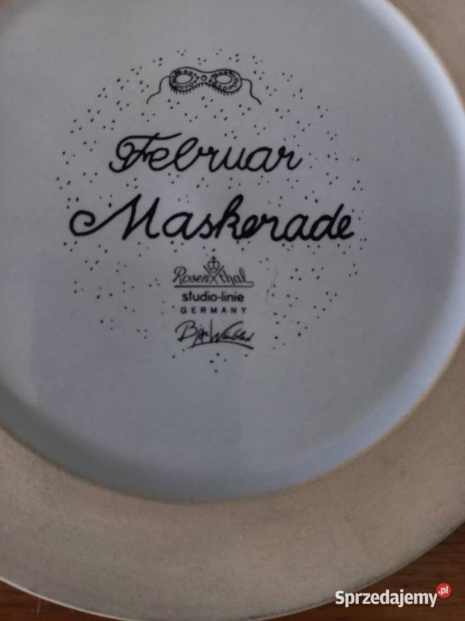 Medalion porcelanowy Luty Karnawał Rosenthal Toruń