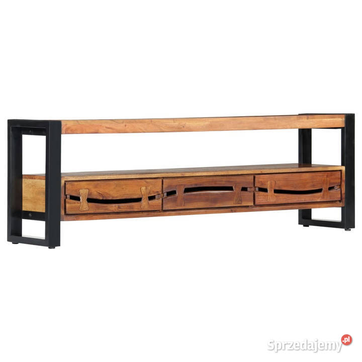 Szafka pod TV 140 x 30 x 45 lite drewno akacjowe Szafki Warszawa