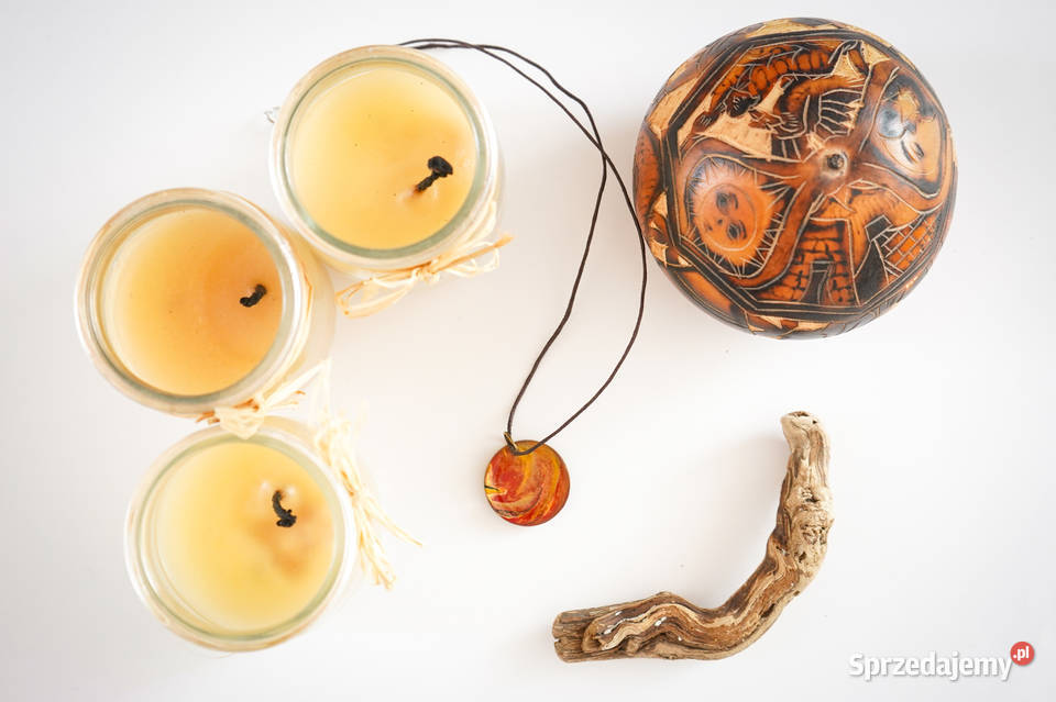 Artystyczny okrągły wisiorek ręcznie malowany Warszawa