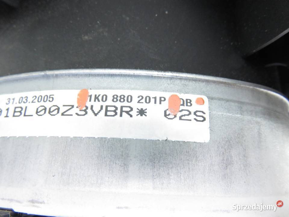 PODUSZKA KIEROWCY VW GOLF PLUS 1K0880201P osobowe Wyposażenie wnętrza