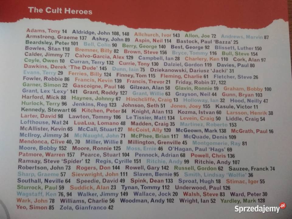 Football Cult Heroes książka piłka nożna bad pomorskie Kwidzyn