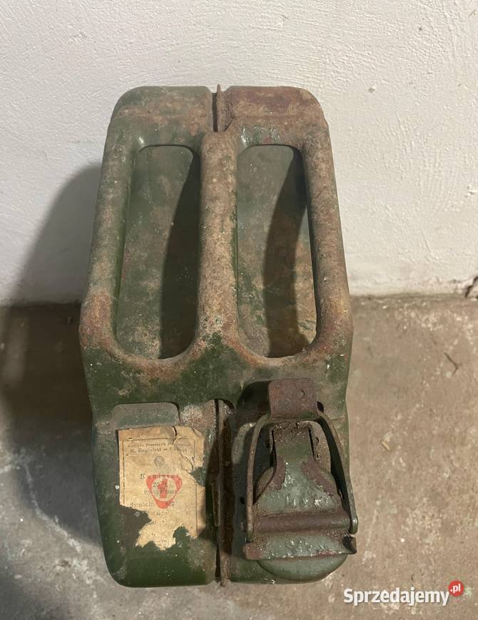 Zabytkowy kanister zbiornik na paliwo 20L H Akcesoria samochodowe Nowy Sącz