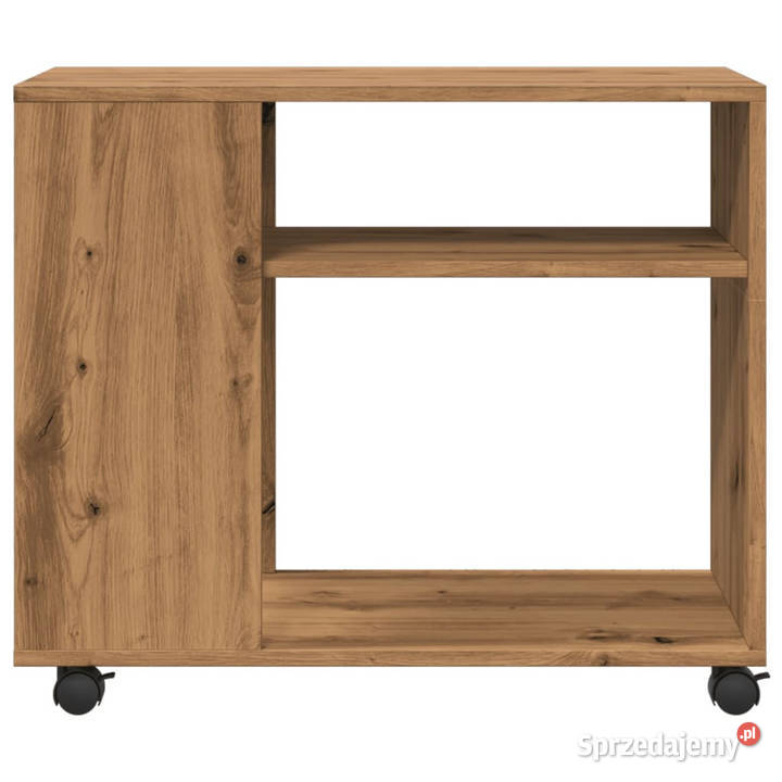 Stolik boczny na kółkach dąb artisian 70x35x60 Warszawa