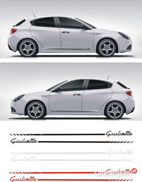 Giulietta Alfa Romeo Naklejki Pasy Boczne na Naklejki Kraków