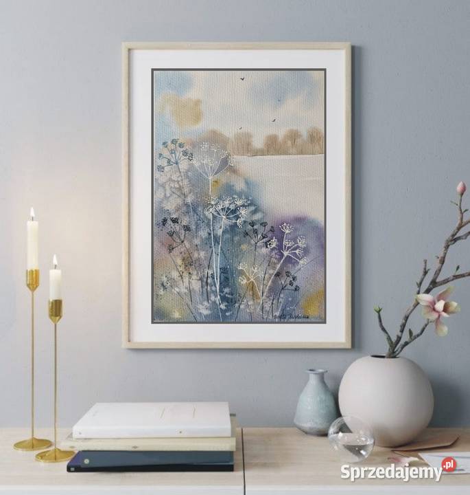 Akwarela Akwarelka Obraz pt Podagrycznik Warszawa