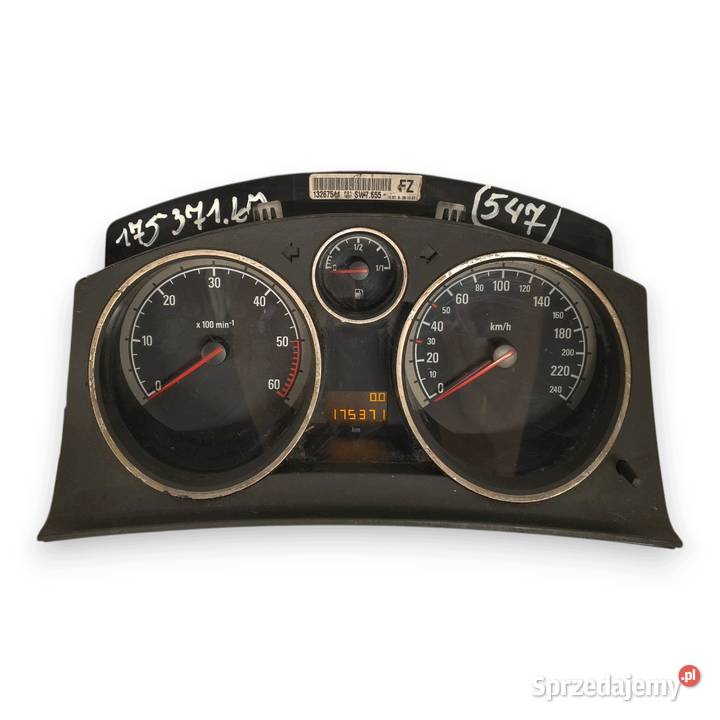 LICZNIK ZEGARY 13267544 FZ Opel Astra H Zafira B Chełm