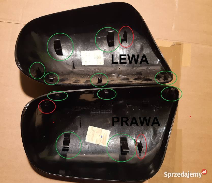 Obudowy lusterek lewa prawa Toyota yaris II 2009 Łódź