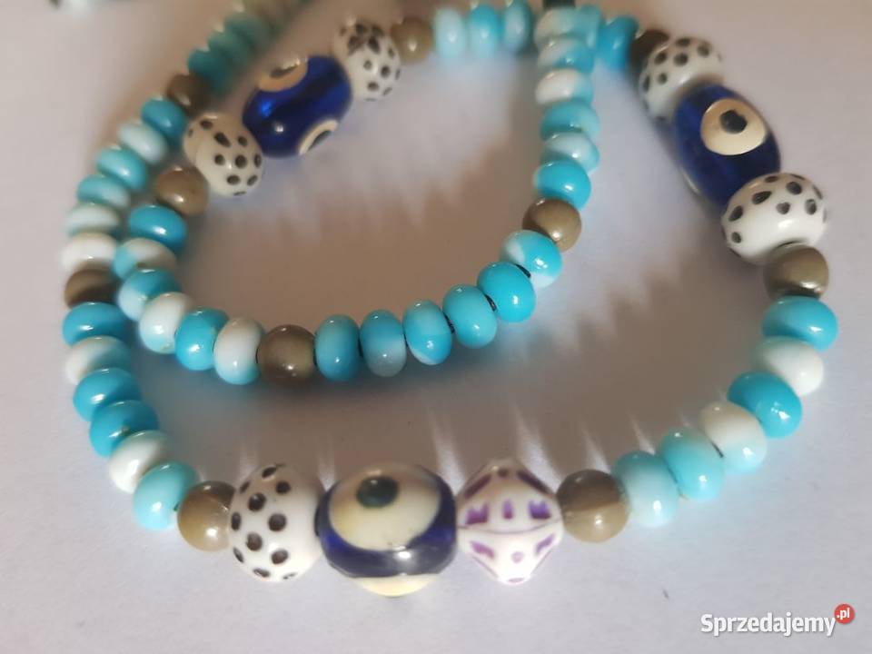 naszyjnik łańcuszek wisiorek koraliki daleki Kielce