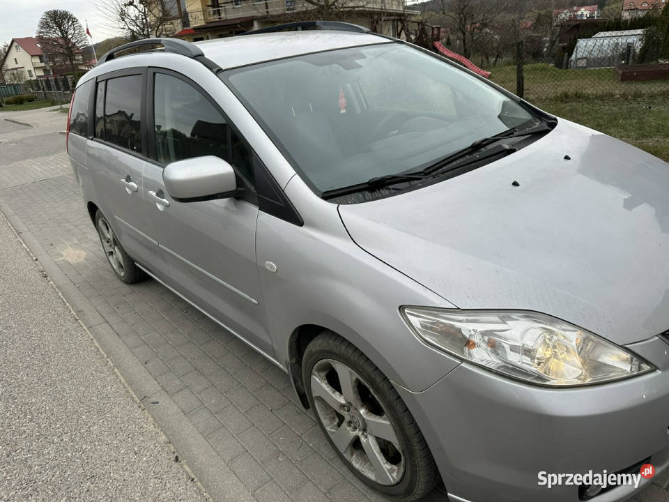 Mazda 5 7 miejsc klimatronik tempomat hak mocny srebrny Wejherowo sprzedam