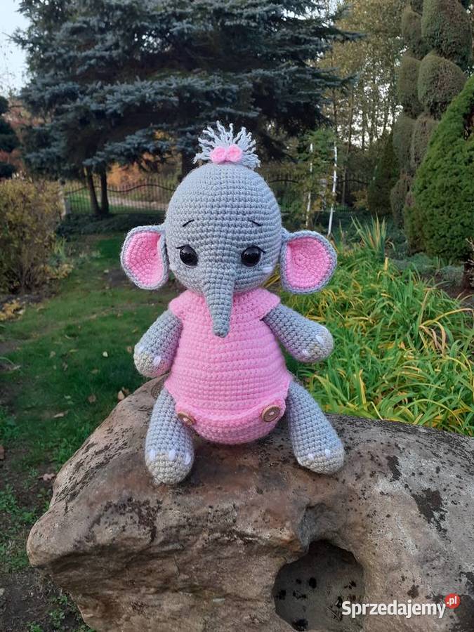 Słoń na szydełku Mrocza