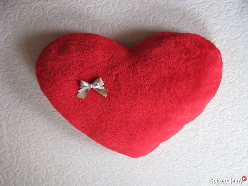 Poduszka serce na Walentynki pluszowa