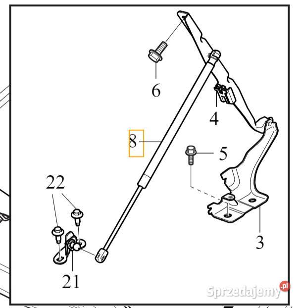 VOLVO XC40 C40 silownik sprezyna gazowa maski Bielany Wrocławskie