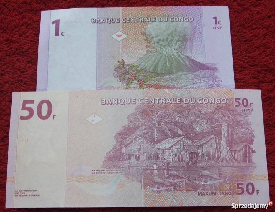 KONGO Kolekcjonerskie Banknoty Zestaw 2 sztuki Katowice