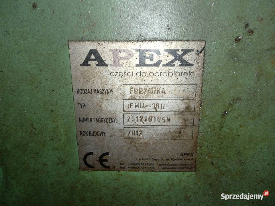 Frezarka Uniwersalna FMU36U Stół 1320x360 Łódź