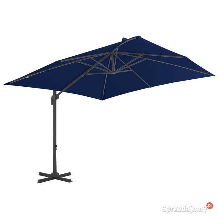 Parasol wiszący z aluminiowym słupkiem 3x3 m
