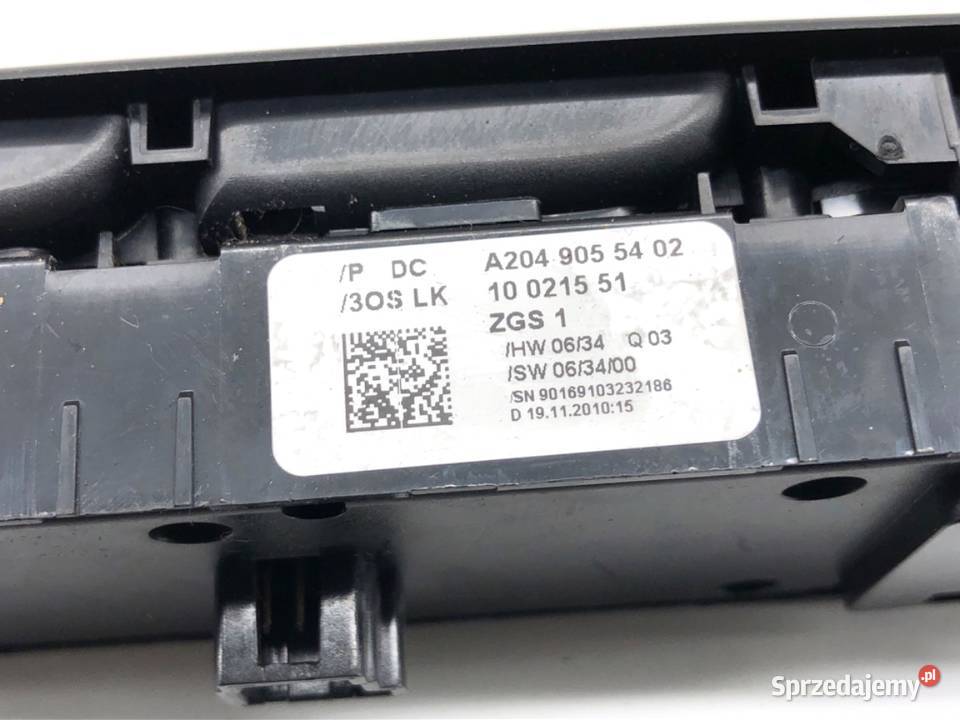 PRZEŁĄCZNIK SZYB MERCEDES X204 A2049055402 0815 podkarpackie